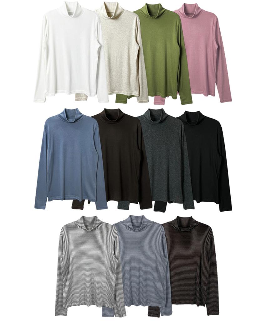 BRILLEMONTHS Warm Touch Half Turtleneck Top [11 Colors]
