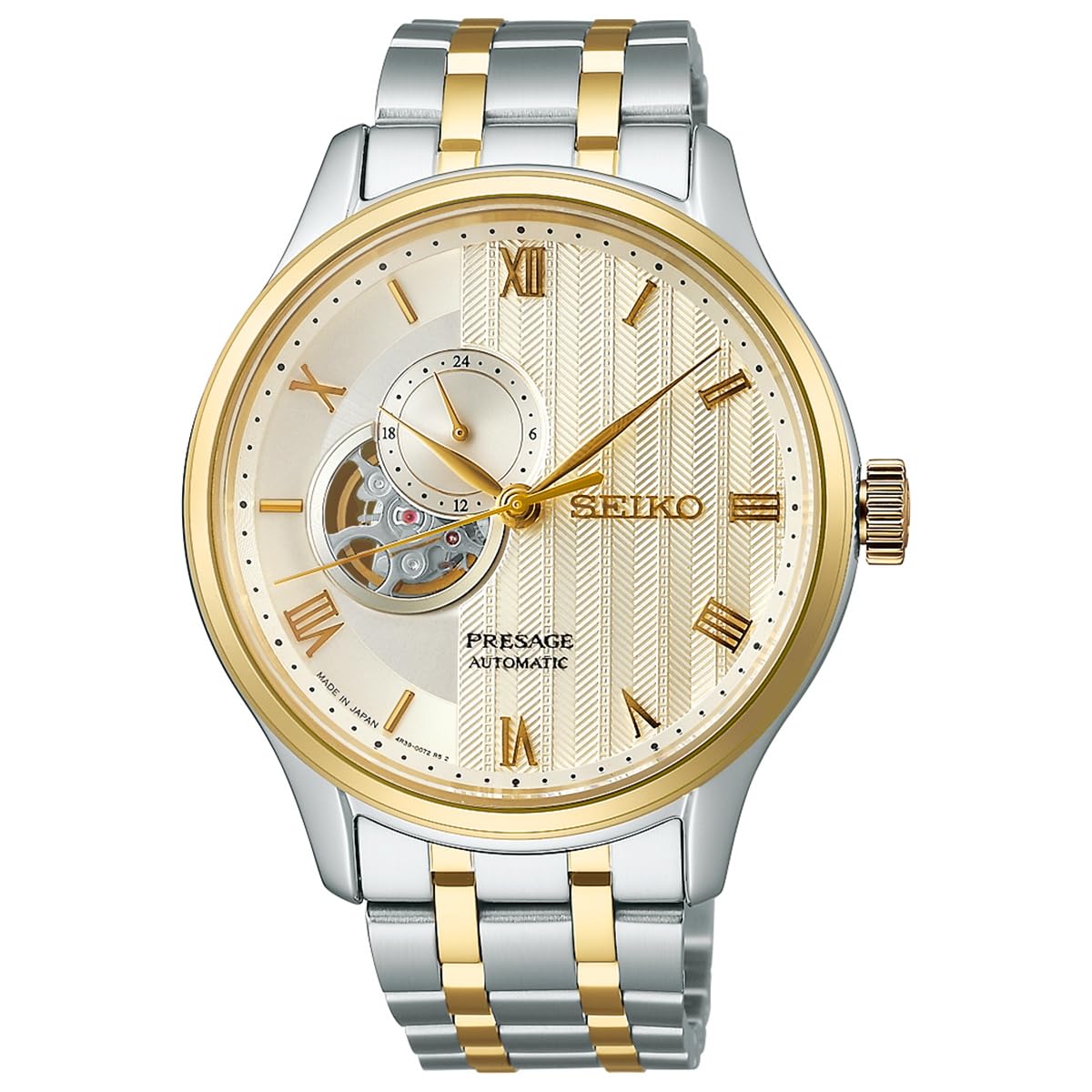 

[Seiko Watch] Presage Japanese Garden Чоловічий годинник SARY238, срібло та жовте золото