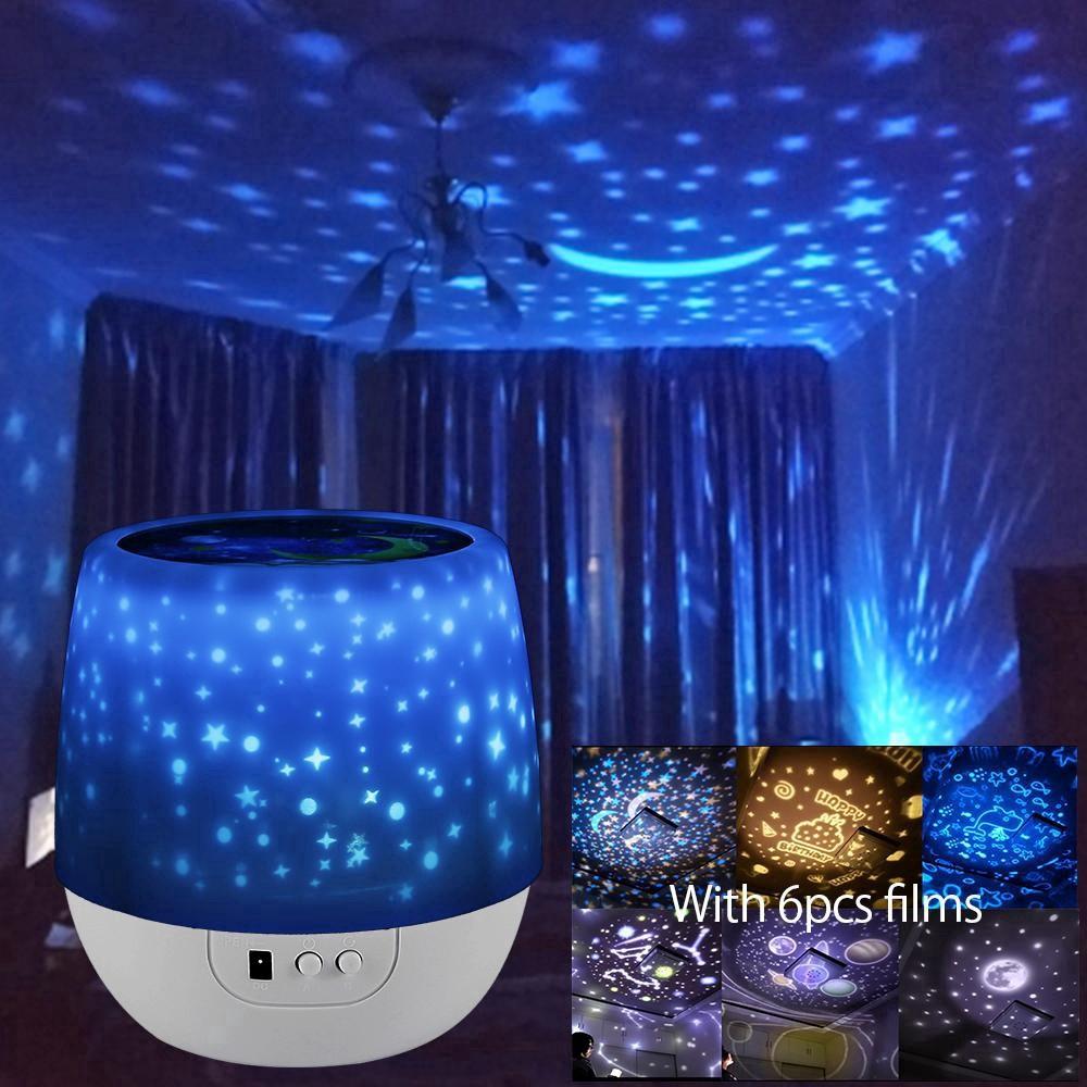 Bedroom Decoration Projection Lamp Starry Sky Projector Night Light Star Lights Starry Projector Moon Novelty Table Night