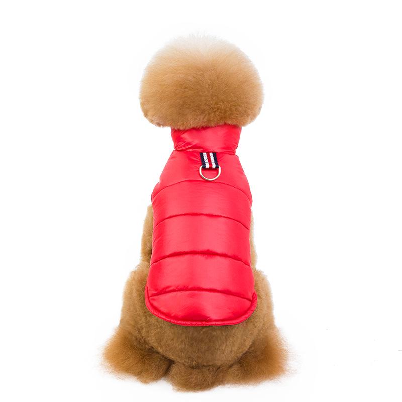 Manufacturer pet padded coat autumn and winter new cotton dog British foreign trade multi-color dog padded jacket British style