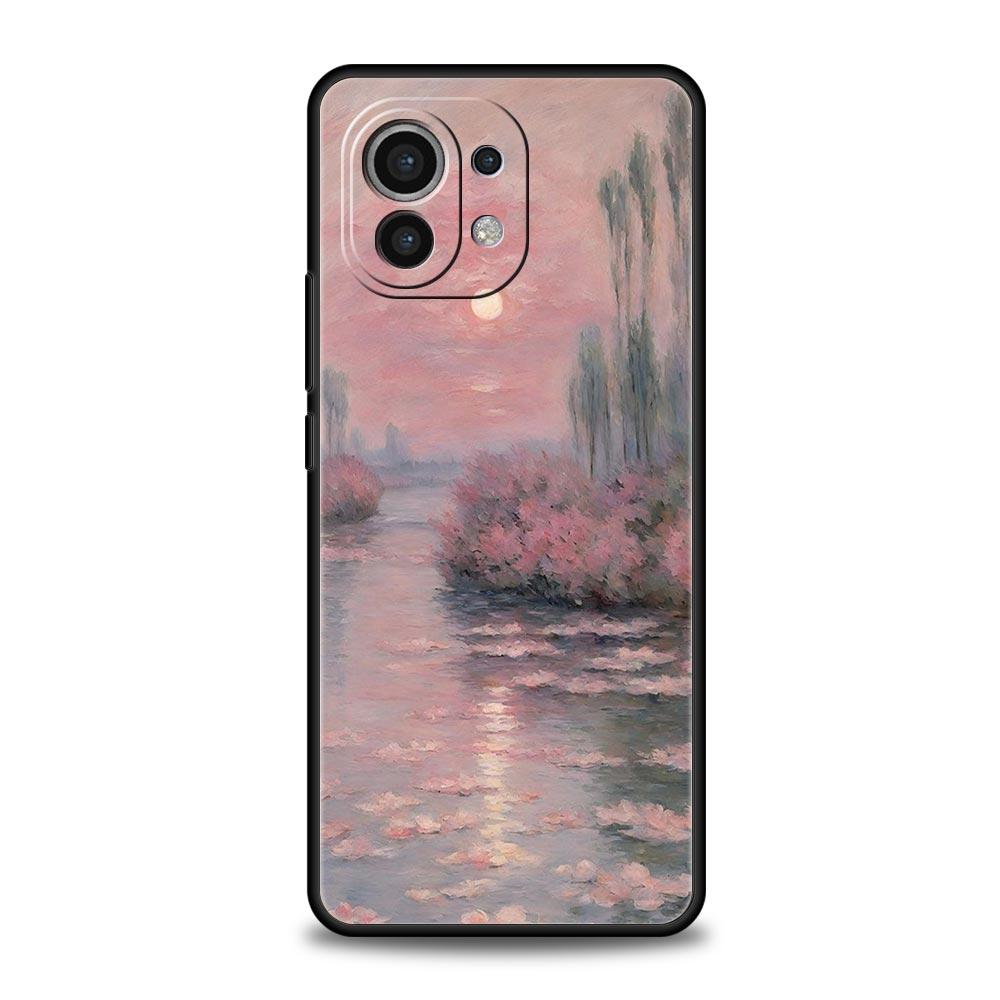 Case For Xiaomi Mi 15 14 13 12 11 Lite 14T 13T 12T 11T Pro Poco X7 X6 X5 X3 Pro F6 F5 F4 Cover Claude Monet Garden Paint Art