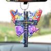 Acrylic Playful Car Decor Quirky Cartoon Hanging Ornament Versatile Bag And Home Use
