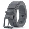 Minimalist Stylish Design Men Lightweight Woven Canvas Belt With Metal Clasp