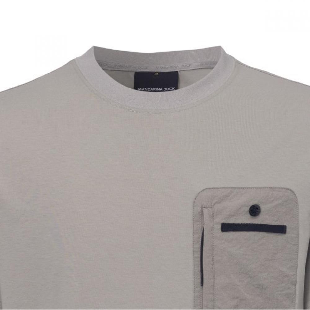Mandarina Duck Men S PockeT Hybrid T ShirT Wwe09231