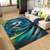 3D Steampunk Mechanical Cogs Gears Area Rug Large,Carpet Rug for Living Room Bedroom Sofa,Kitchen Doormat Non-slip Floor Mat