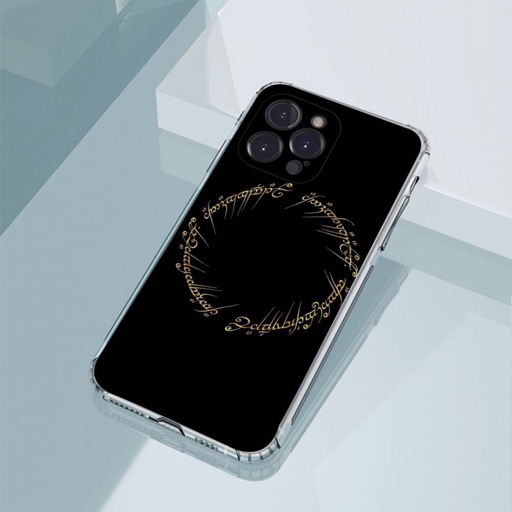 The L-LordS R-Rings Phone Case For iPhone11,12,13,14,15,16,17,Plus,Pro,Max,Plus,Transparent Cover