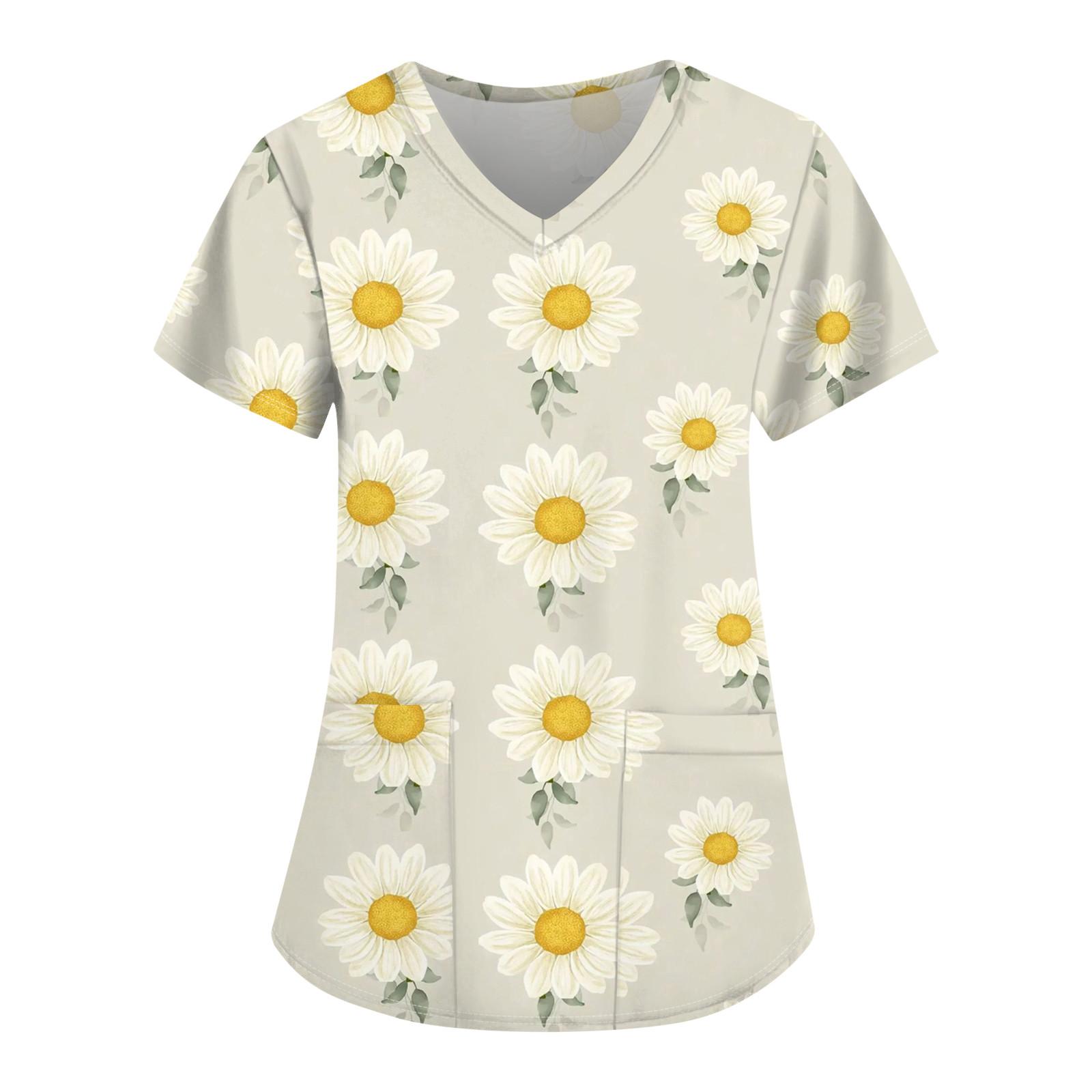 Женские свободные топы с коротким рукавом Повседневные топы больших размеров с V-образным — фото 7