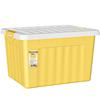 Yellow 68L Rolling Storage Box