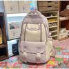Schoolbag Cute Small Fresh Large Capacity Student Bag Female Splicing High Value Simple Backpack Fashionable Versatile Backpack