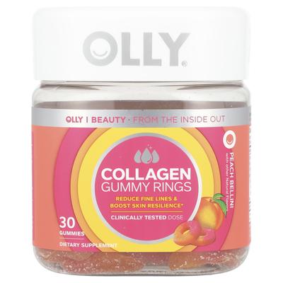 Collagen Gummy Jelly Ring, Peach Bellini, 30 Gummi Jelly