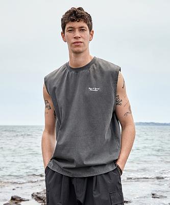 Peullukeu Surf Club Pigment Sleeveless Dark Grey Fsl104