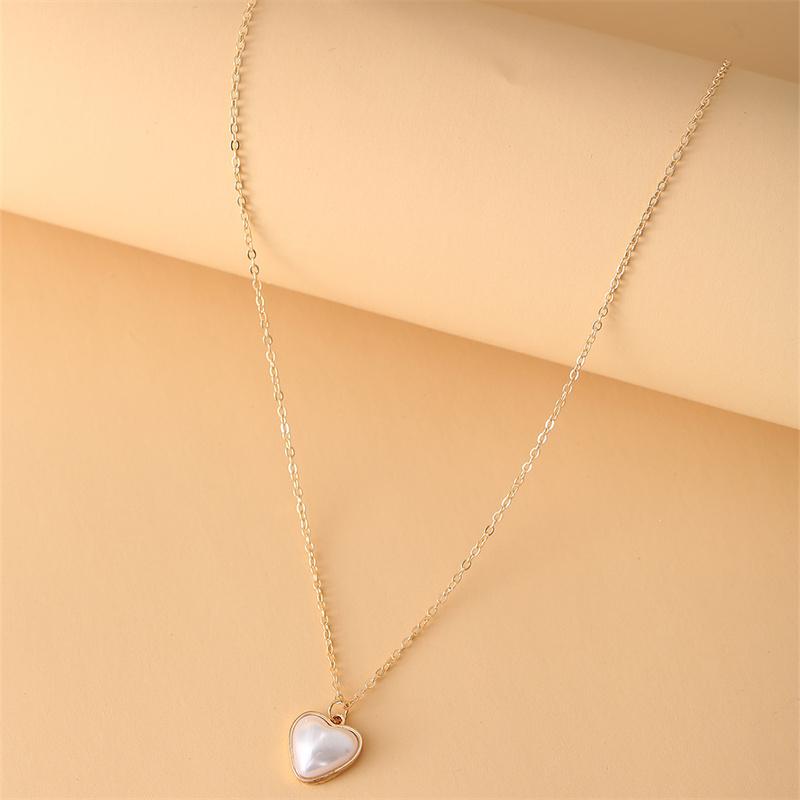Gold Color Heart Multilayered Necklace Pearl Pendant Women Vintage Chain Butterfly Snake Jewelry Wedding Gifts 2024 NewTrendy