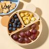 Stay Put Toddler Plate Silicone Suction for Toddlers Cute Bear Detachable Divided Dinner Baby Meal Prep Tray Plate Anti-slip Base Feeding