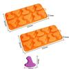 Halloween Candy Chocolate Molds 3D Skull Pumpkin Witch Hat Bat Spider Shape for Baking Chocolate Jelly Gummy Dessert