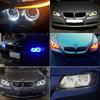 2pcs CANbus 10w LED Angel Eyes Marker Lights Bulbs Error Free White/Red/Blue for BMW E90 E91 3 Series 325i 328i 335i 2006-2008