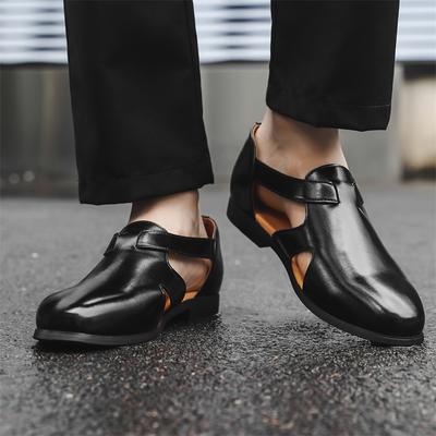 Mode Neue herren leder schuhe Sommer sandalen Mode aushöhlen designer stil Trendy party outdoor business aktivität männer schuhe