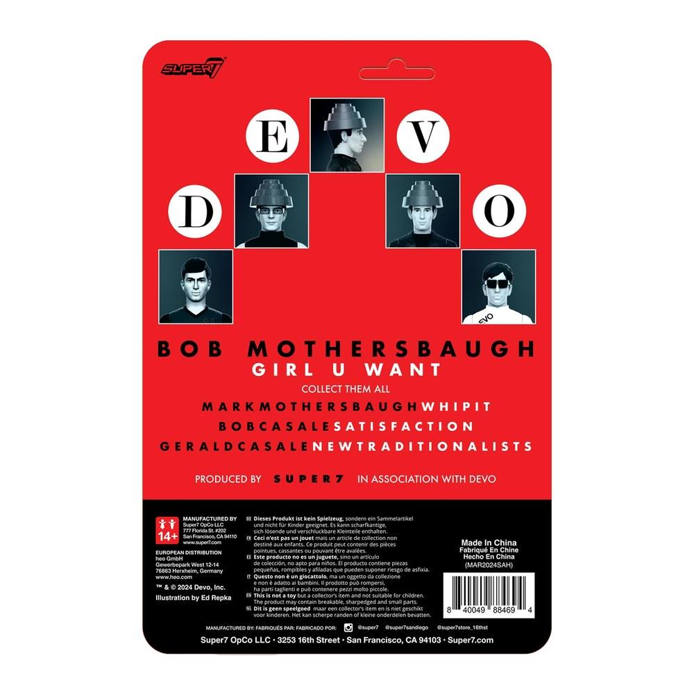 Super7 Devo Reaction Wave 04 Bob Mothersbaugh Action Figure
