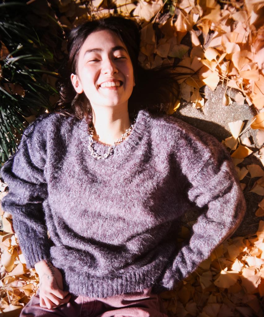 TOWTOW ARCHIVE Cozy Fuzzy Sweater Purple