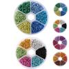 Neue 6mm Aluminiumdraht Offene Biegeringe Gemischte Farben Plastikbox DIY Dekoration Zubehör