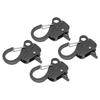 4PCS Spring Snap Attach Rope Hook 38?58in Opening 316 Stainless Steel Quick Threading Boat Spring