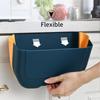 1pcs New Kitchen Wall-mounted Foldable Trash Can Household Plastic Hanging Debris Storage Barrel Multi-function Cabinet Door Hanging Type
