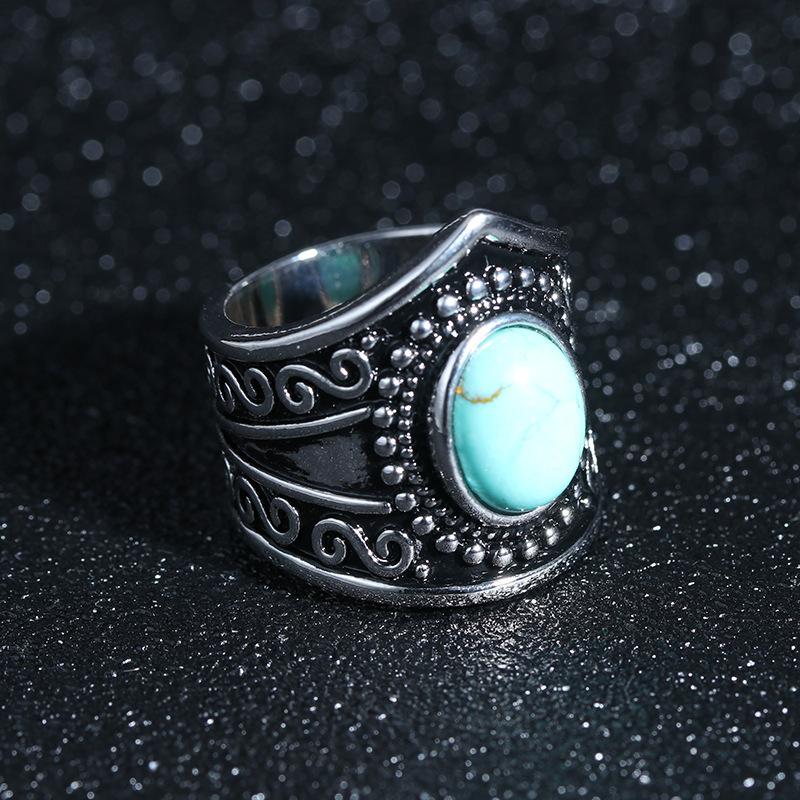 Jewelry Jewelry, Bohemian Round Turquoise Rings For Men And Women, High Quality Seiko