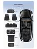 #2025 Tesla Model Y/3 Refresh Floor Mats - Full Coverage Double Layer Design