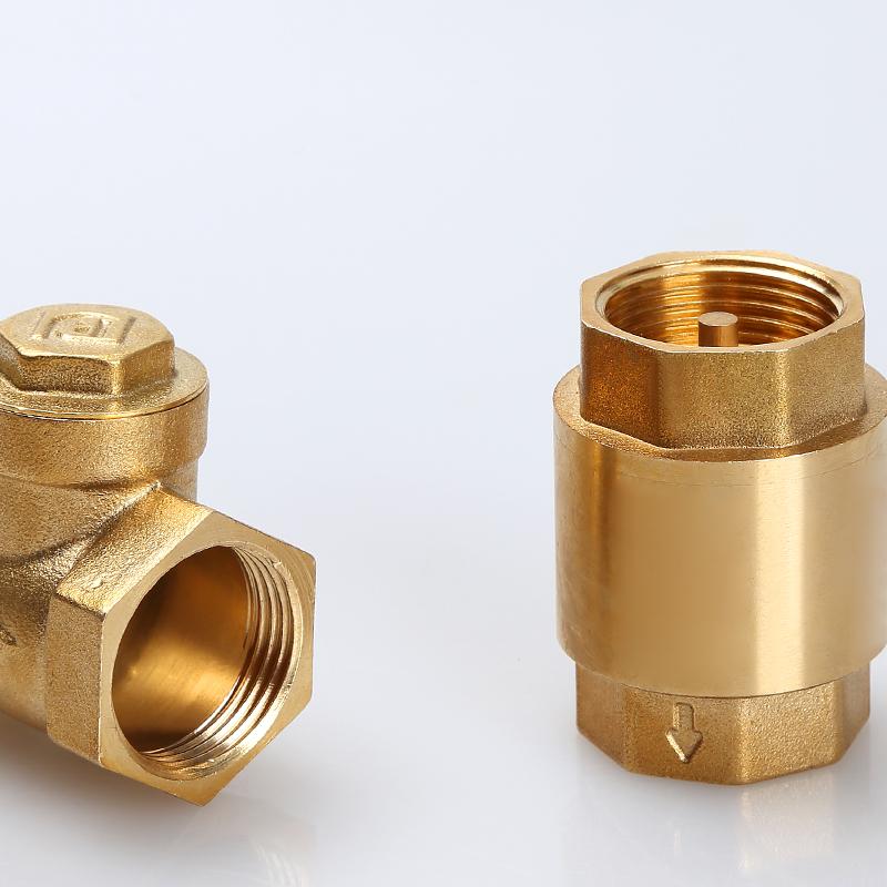 1pc DN15/DN20/DN25 NPT Brass Female Thread In-Line Spring Check Valve 25mm Diameter 200WOG For Water Control