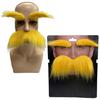 Yellow Mustache and Eyebrows, Halloween Cosplay Mustache and Eyebrow Set, Halloween Cosplay Costume Accessories