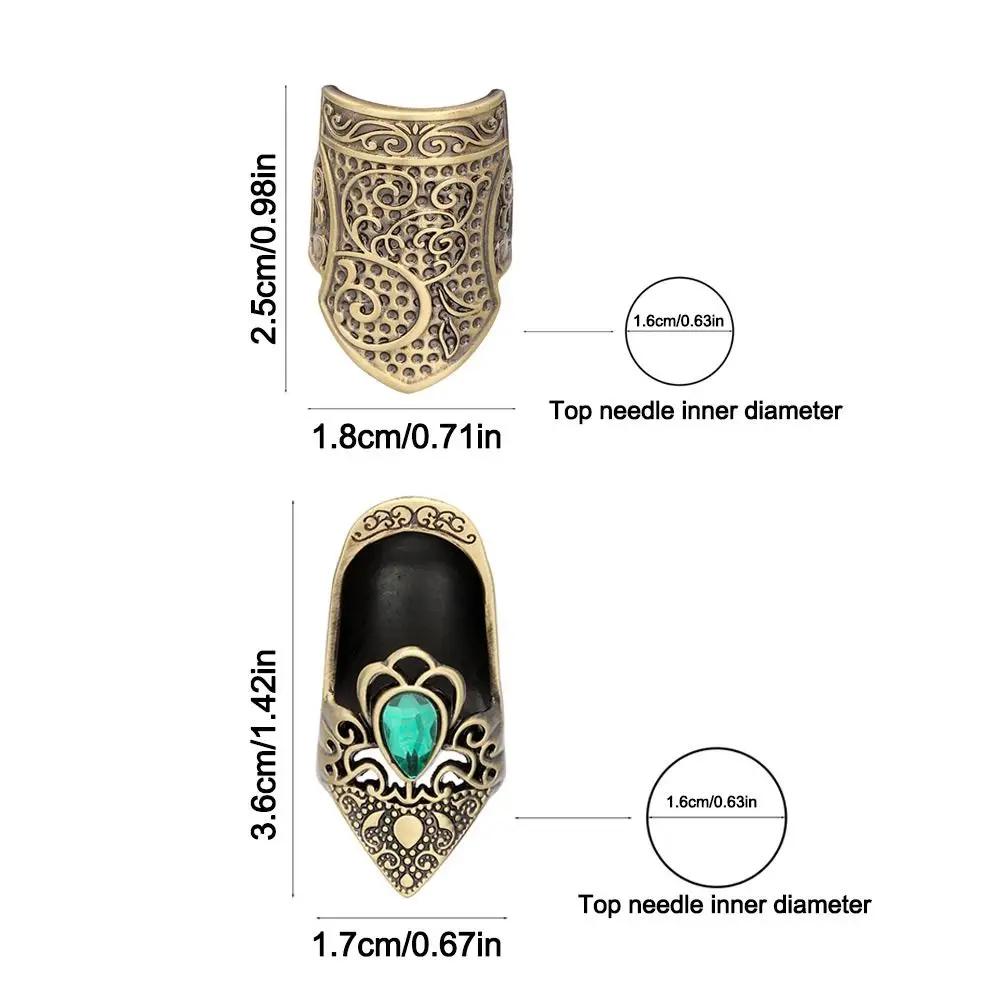 Metal Open Nail Acorn Thimble Durable DIY Craft Open Nail Acorn Finger Protector Hand Sewing Quilting Adjustable