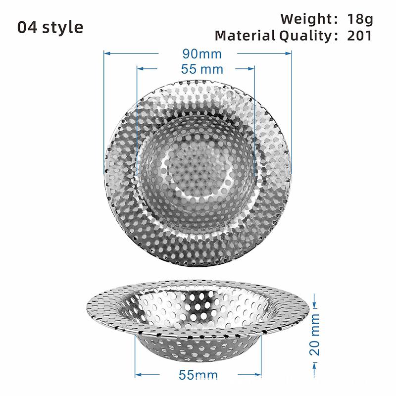 1PCS Filter kuchynského drezu Sieťka z nehrdzavejúcej ocele Sitko na drez Filter Sitko na drez do kúpeľne Odtokový otvor Sitko na filter Sitko na odpad