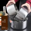 ZISIZ 304 Stainless Steel Forged Hammered Soup Bowl