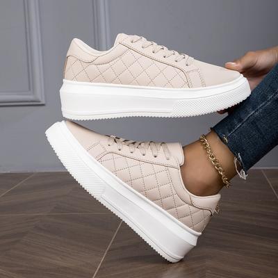 Damen-Sportschuhe, höhenverstärkende Freizeit-Sneaker für Frühling/Herbst für Studenten