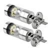 1000LM LED Headlight White 100W 12-24V 20-2pcs 6000K Driving H1 Parts Projector Replacement Wear-resistant