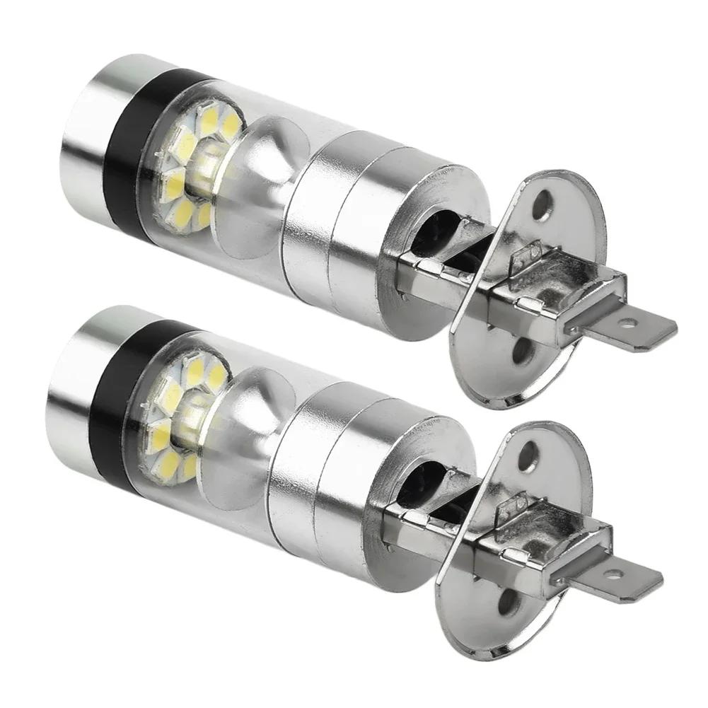 1000LM LED Headlight White 100W 12-24V 20-2pcs 6000K Driving H1 Parts Projector Replacement Wear-resistant