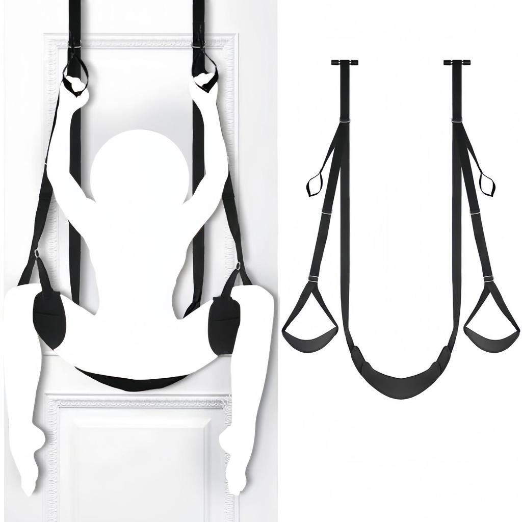 Carmen Swing with Cushion Doorway Restraint & Leg Spreader - Couple's BDSM Alternative