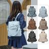 Cross-border Korean Style Retro PU Backpack: Casual, Lightweight, and Large-Capacity for Students and Travel.