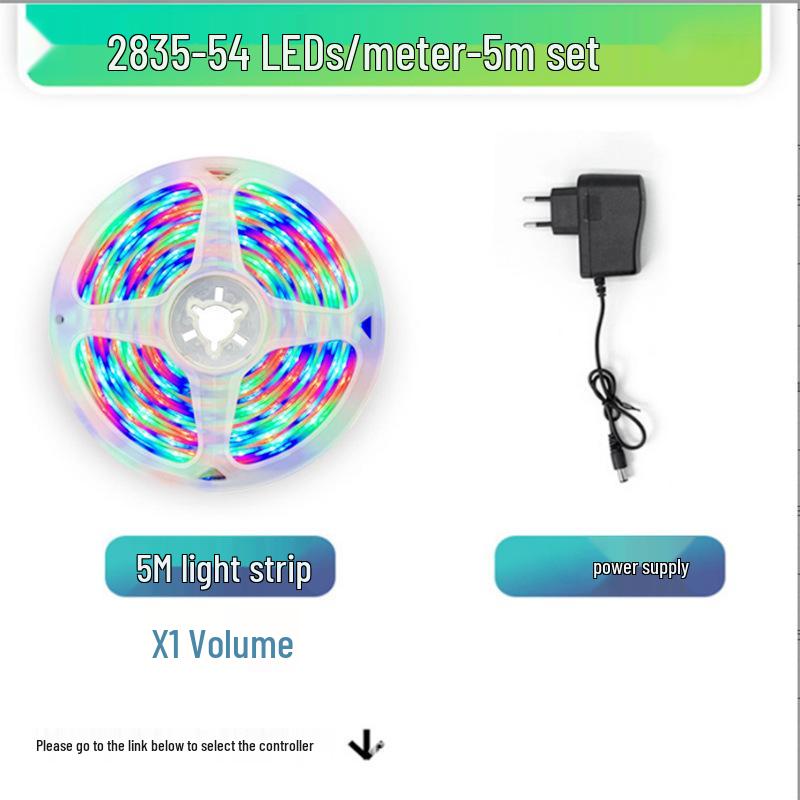 WiFi Bluetooth LED Light Strip Set: Waterproof, Smart Voice Control, RGB Colorful 5050, 2835 Atmosphere Light.