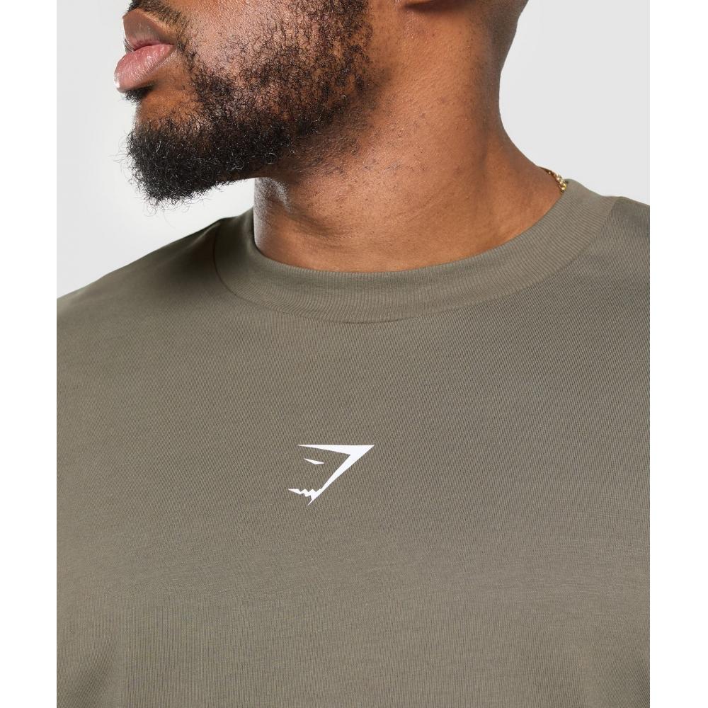 Gymshark Training DepT. T shirT Camo Brown A1b1l Nby9