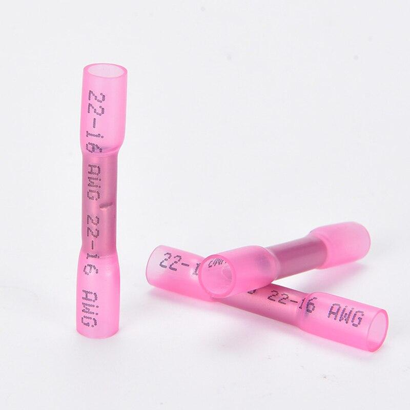 10/25/50PCS Heat Shrink Wire Butt Terminal Waterproof Insulated Wire Connector Cable Crimp Terminal Bht0.5 Bht1.25
