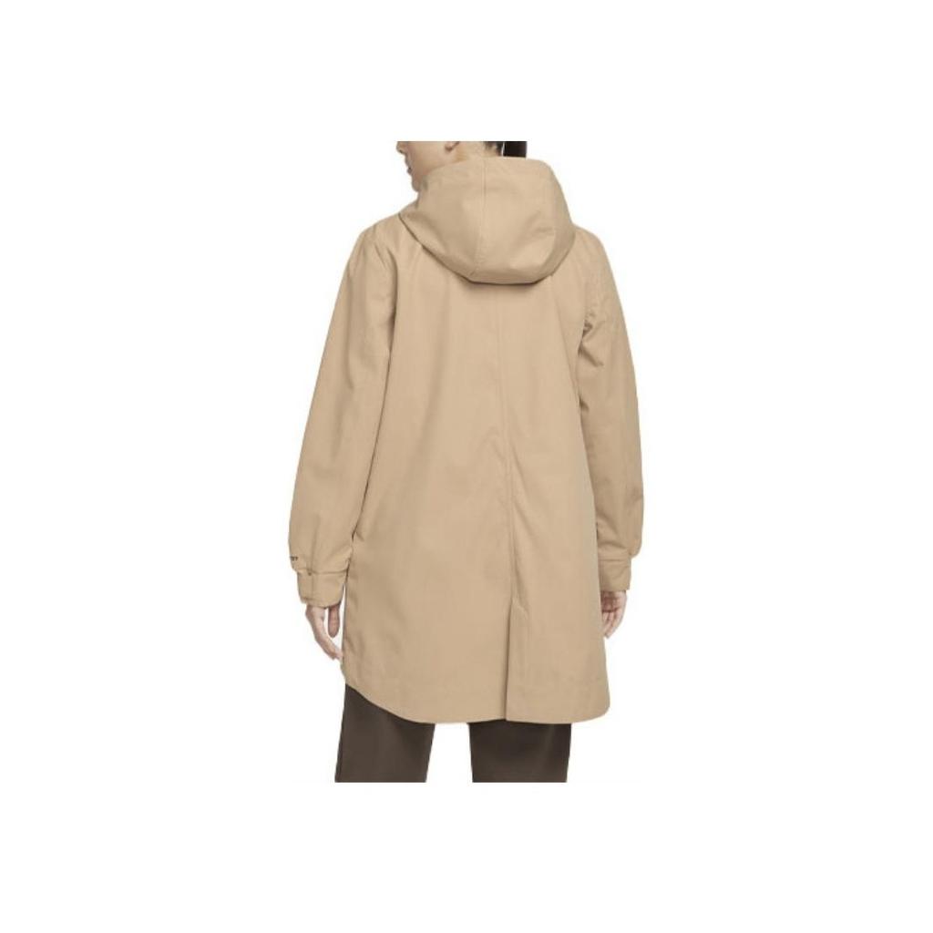 Nike Logo Woven Parka Jacket Women Jackets Brown DM6246-200