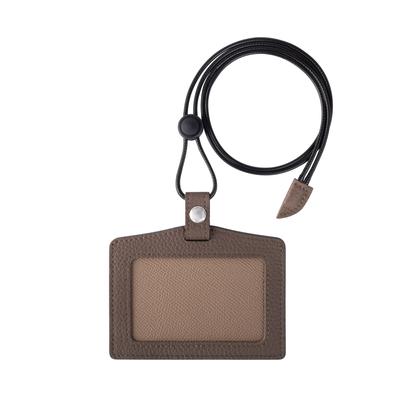[COGURE] Porte-cartes d'identité en cuir véritable Cogure Étui pour carte d'identité Porte-passe Cuir de veau gaufré Unisexe Haute qualité Boîte cadeau faite à la main Incluse Horizontal Et