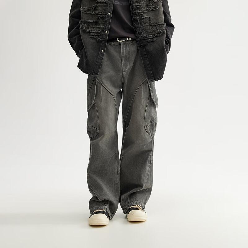 CHINISM Men s Straight-Leg Workwear Jeans L