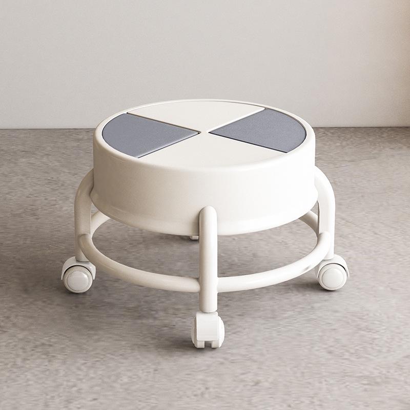 Rotatable Mobile Low Stool with Casters for Baby Learning  Home Use