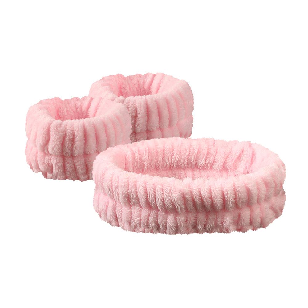 3pcs Set Face Wash Headband Velvet Set Of Hair Bands Microfiber Headbands Make Up And Sports And Face Wash For Hair Accessories