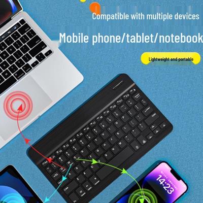 Ultra-Thin Bluetooth Wireless Keyboard & Silent Mouse Set for iPad and Tablets - Portable and Rechargeable