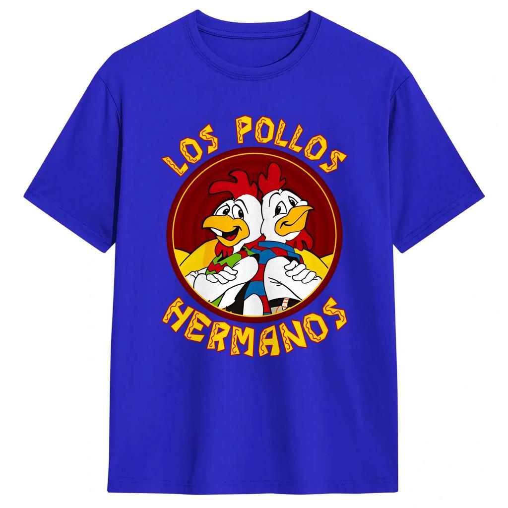 Los Pollos HerUnisexos Unisex T Shirts Hipster Tees Short Sleeve Crewneck TShirt Cotton Gift Idea Tops