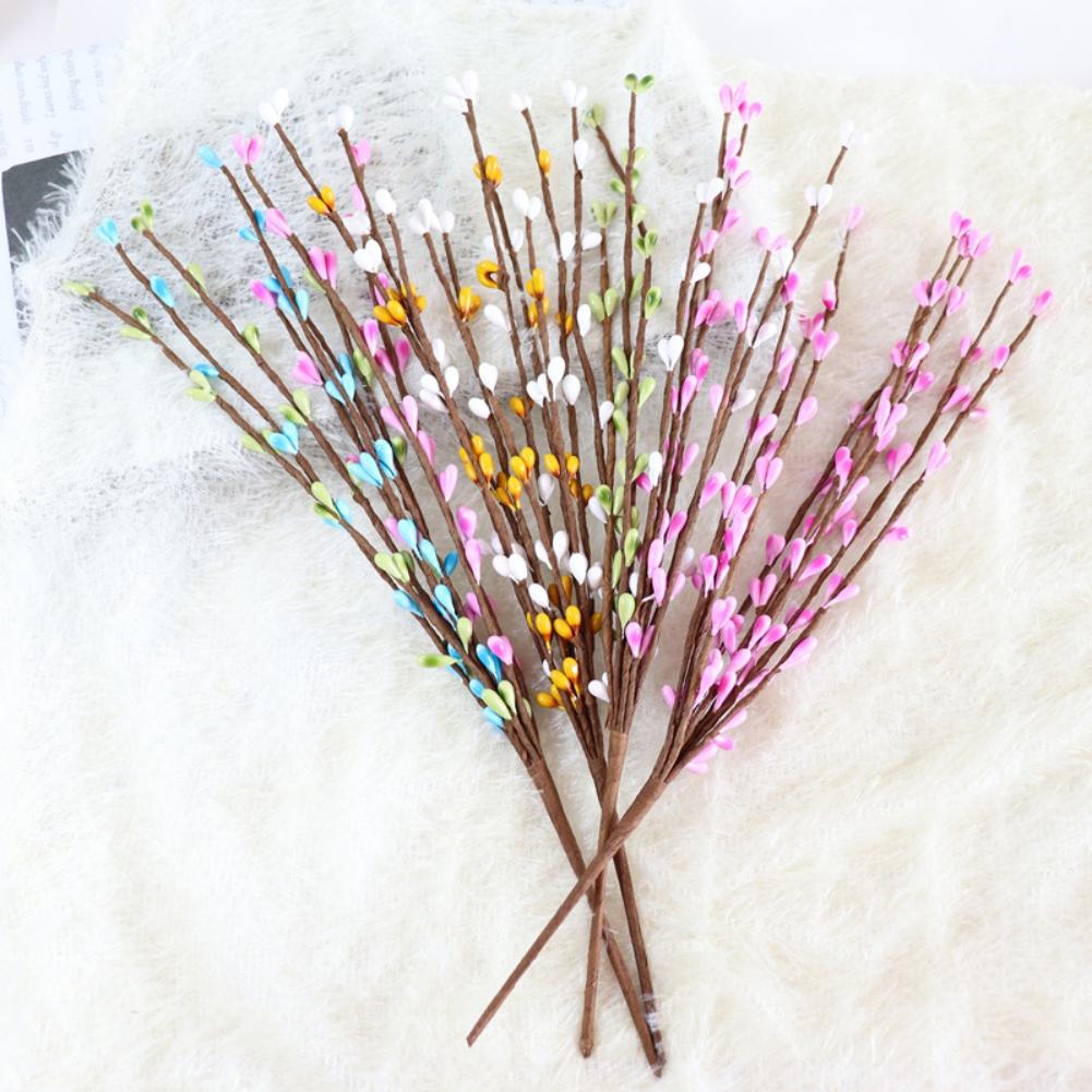 30cm Easter Egg Tree Branch Easter Decoration Colorful Painting Flower Fake Plant Wedding Home Office Party Hotel Indoor Decor