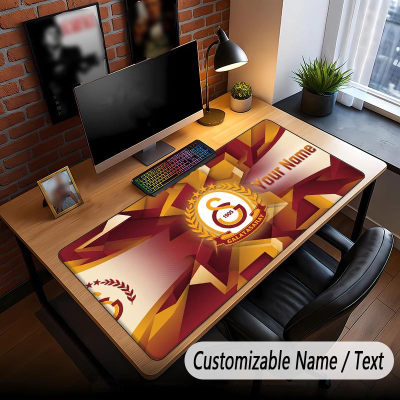 Large Mouse Pad Galatasaray FC Print Custom Name Text Desk Mat for Office Gaming