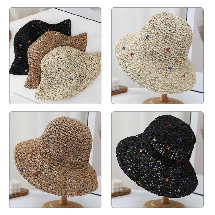 Weaving Straw Hat for Teen Girl Breathable Spring Camping Sunproof Beach Hat